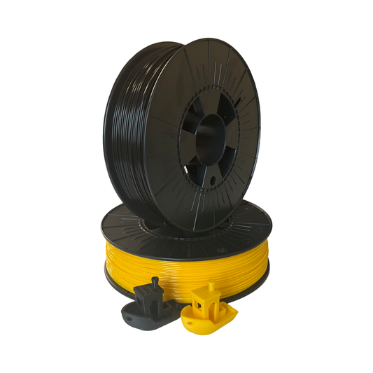 2 Rollen BVB- Edition Filament PLA+ 1,75mm schwarz/gelb